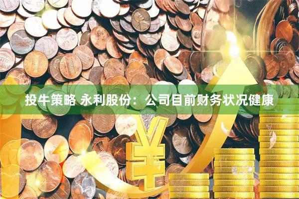 投牛策略 永利股份：公司目前财务状况健康